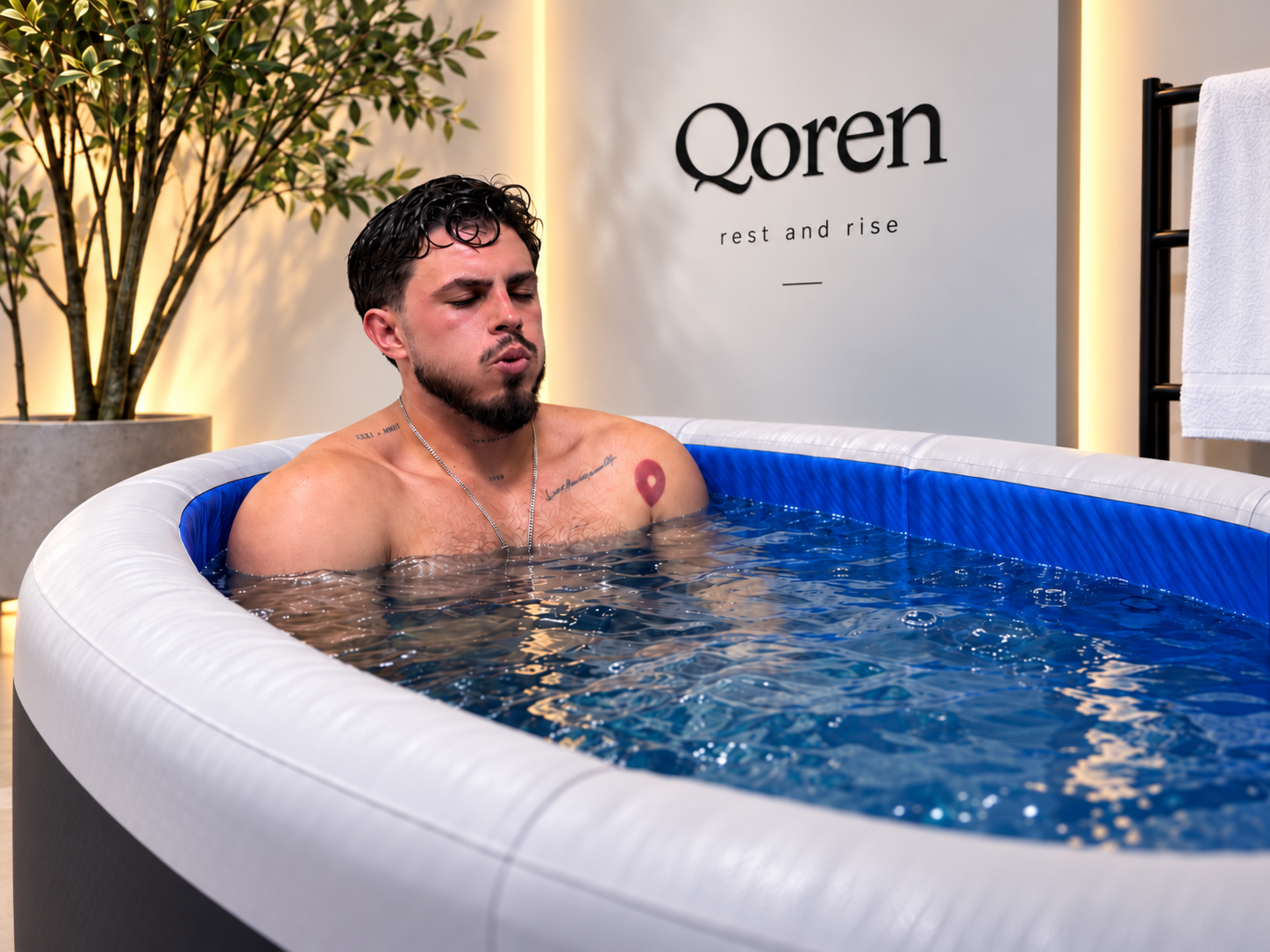 Sesión de crioterapia y recuperación en Qoren
